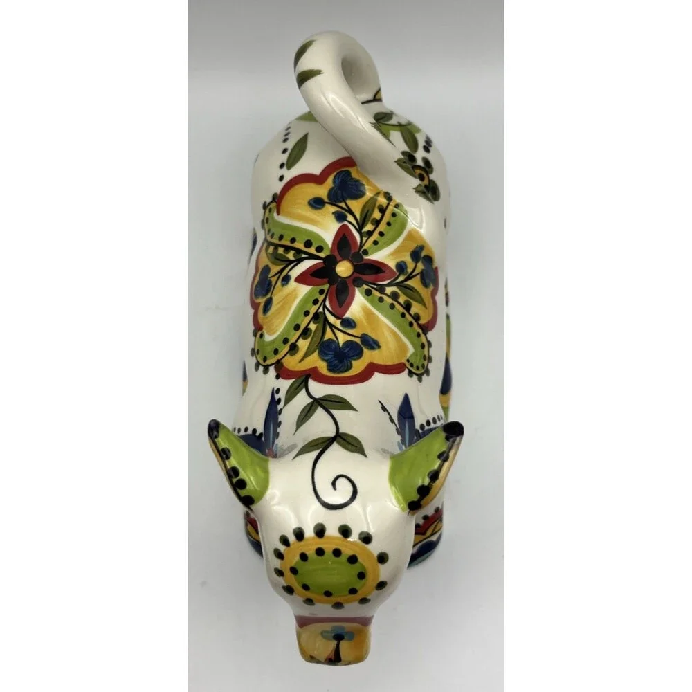 Espana Lifestyle Bocca ceramic cow shaped covered butter dish 8x5 in